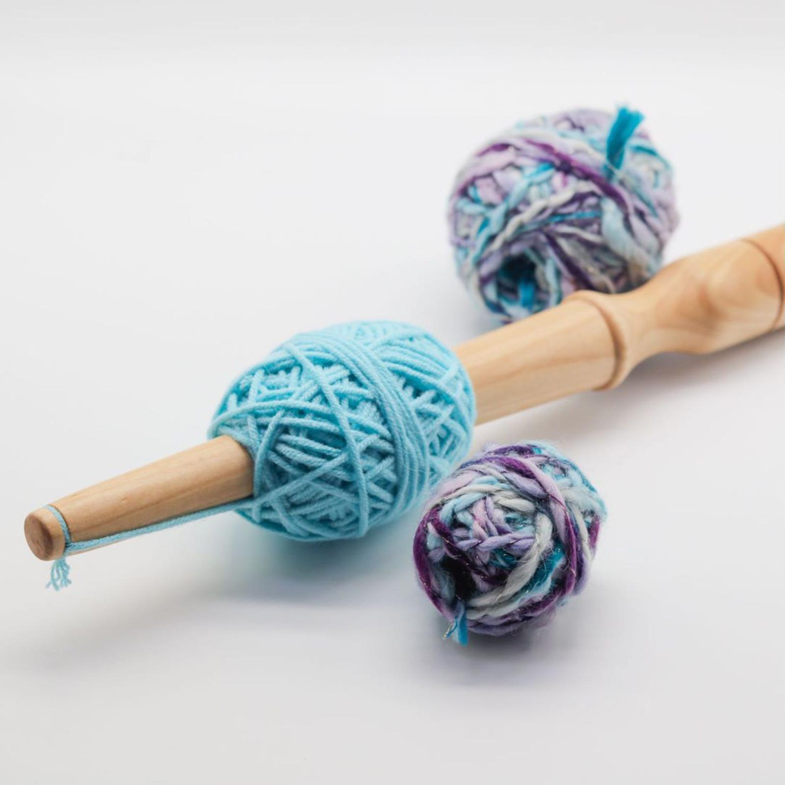 Wood Center Pull Ball Yarn Winder Knitting Tools Crochet Accessories