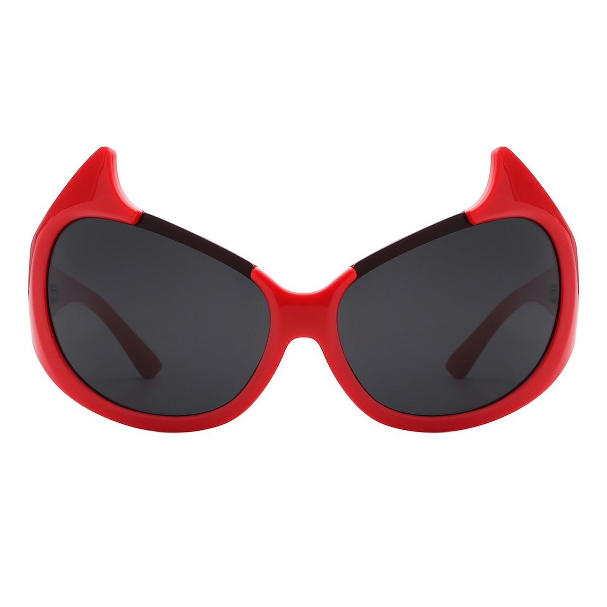 【SONGAADON】Horned Sunglasses Devil Horns Sunglasses - SONGAADON