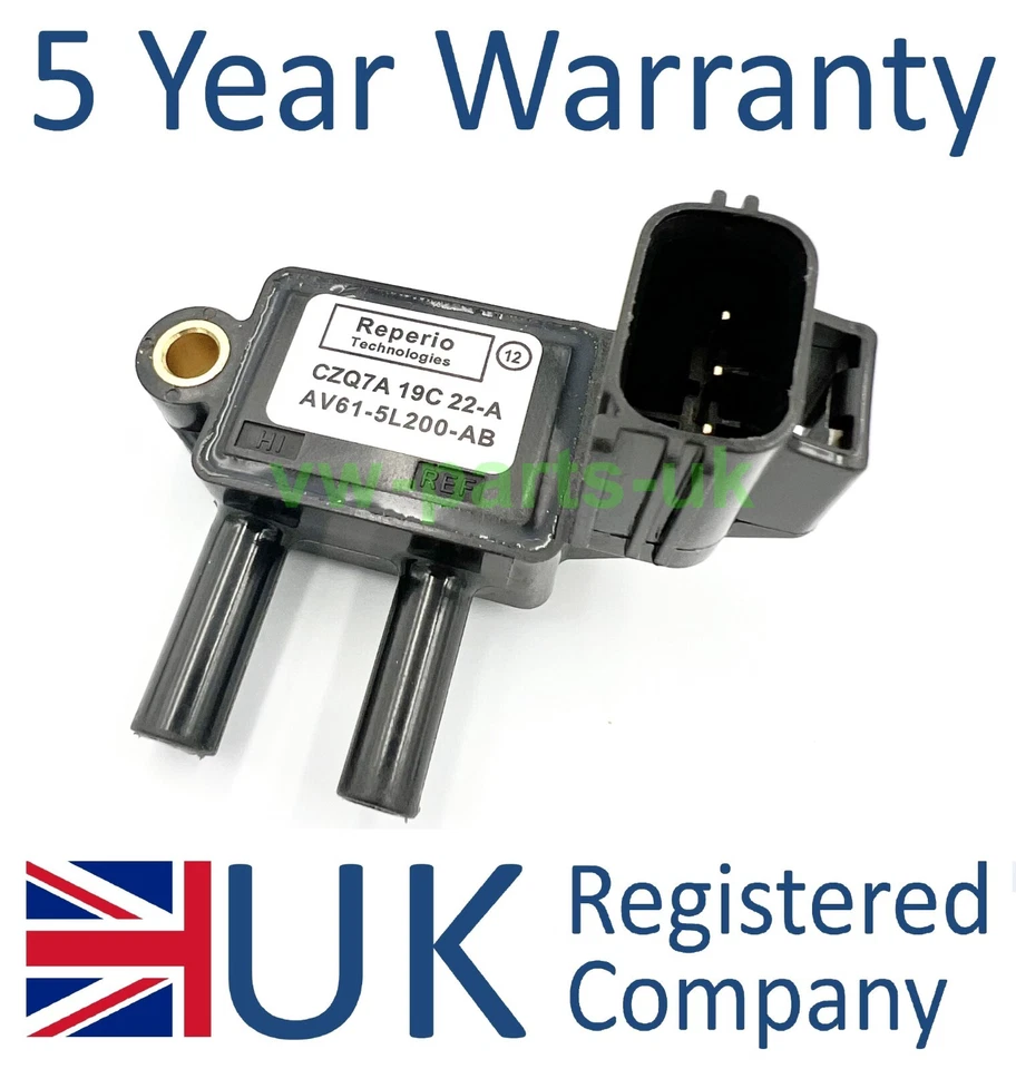DPF Exhaust Pressure Sensor AV615L200AB Ford Focus Mondeo Kuga C-Max Galaxy - Image 3 of 4