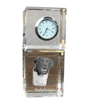 Stabyhoun crystal clock with a dog Art-Dog