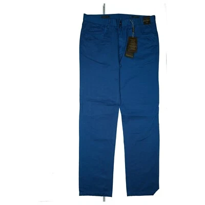 Jean Biani Herren Chino Premium Cotton Hose Jeans Slim Fit 54 W36 L32 Blau NEU - Bild 1 von 4