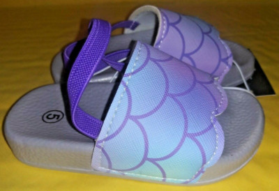 Girls/toddler Size 5 Swiggles Mermaid Shades of Purple with straps Sandals