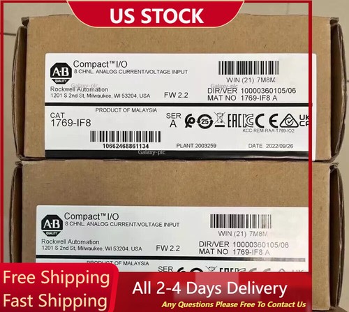 New Sealed AB 1769-IF8 /A CompactLogix 8 Pt Analog Input Module 1769IF8 In Stock - Picture 1 of 1