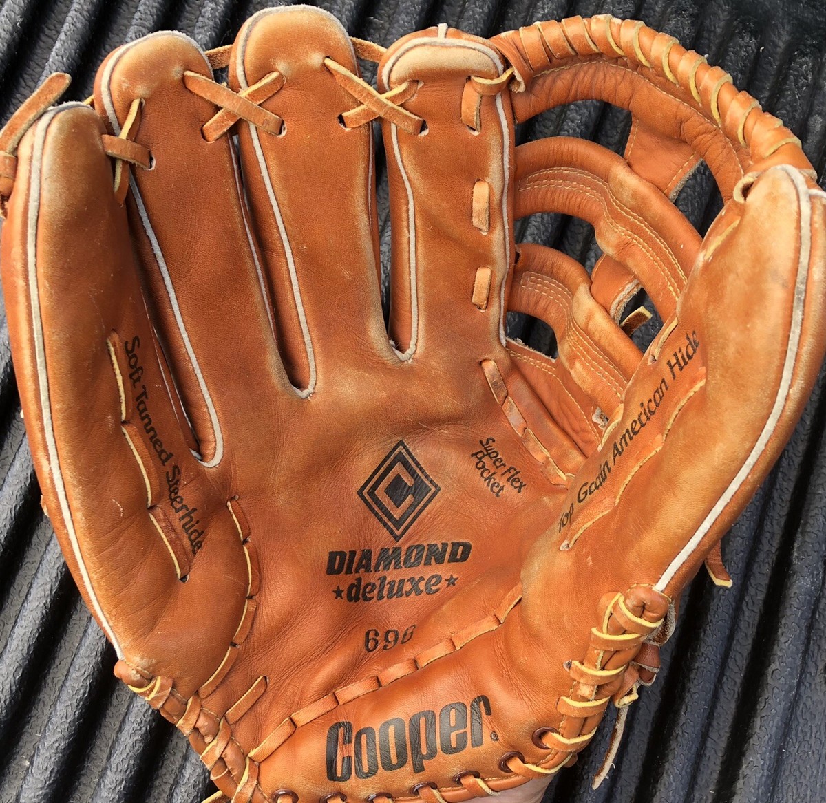 GANT DE BASEBALL cuir Rawlings RBG4 dédicacé SEAN DUGAN vintage USA et sa Balle EUR 190,00 - FR