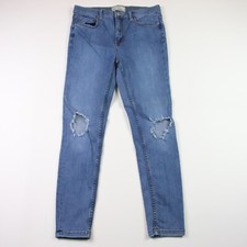 FREE PEOPLE Women's Blue Stretch Denim Skinny Jeans 61855-16515125 Size 25