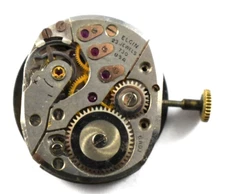 Vintage Elgin Manual Wind 23J 730 Wrist Watch Movement lot.fg
