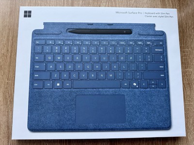 Microsoft Surface Pro Keyboard With Slim Pen, New/sealed box.  Sapphire