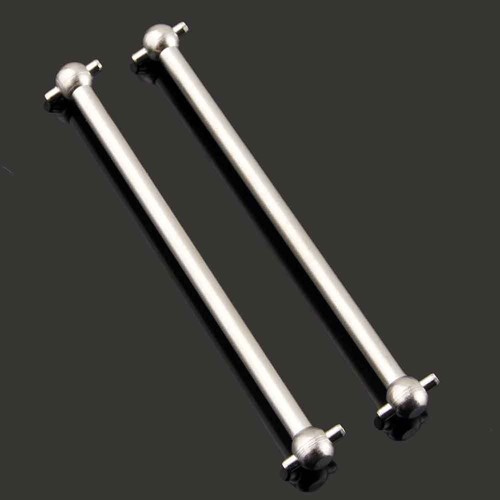 2PCS RC 06006 Silver Centre Front Dogbone 76mm For HSP Nitro 1:10 Buggy Truck - Picture 1 of 4