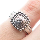 BRIGHTON 925 Sterling Silver Vintage Butterfly Oxidized Ring Size 5