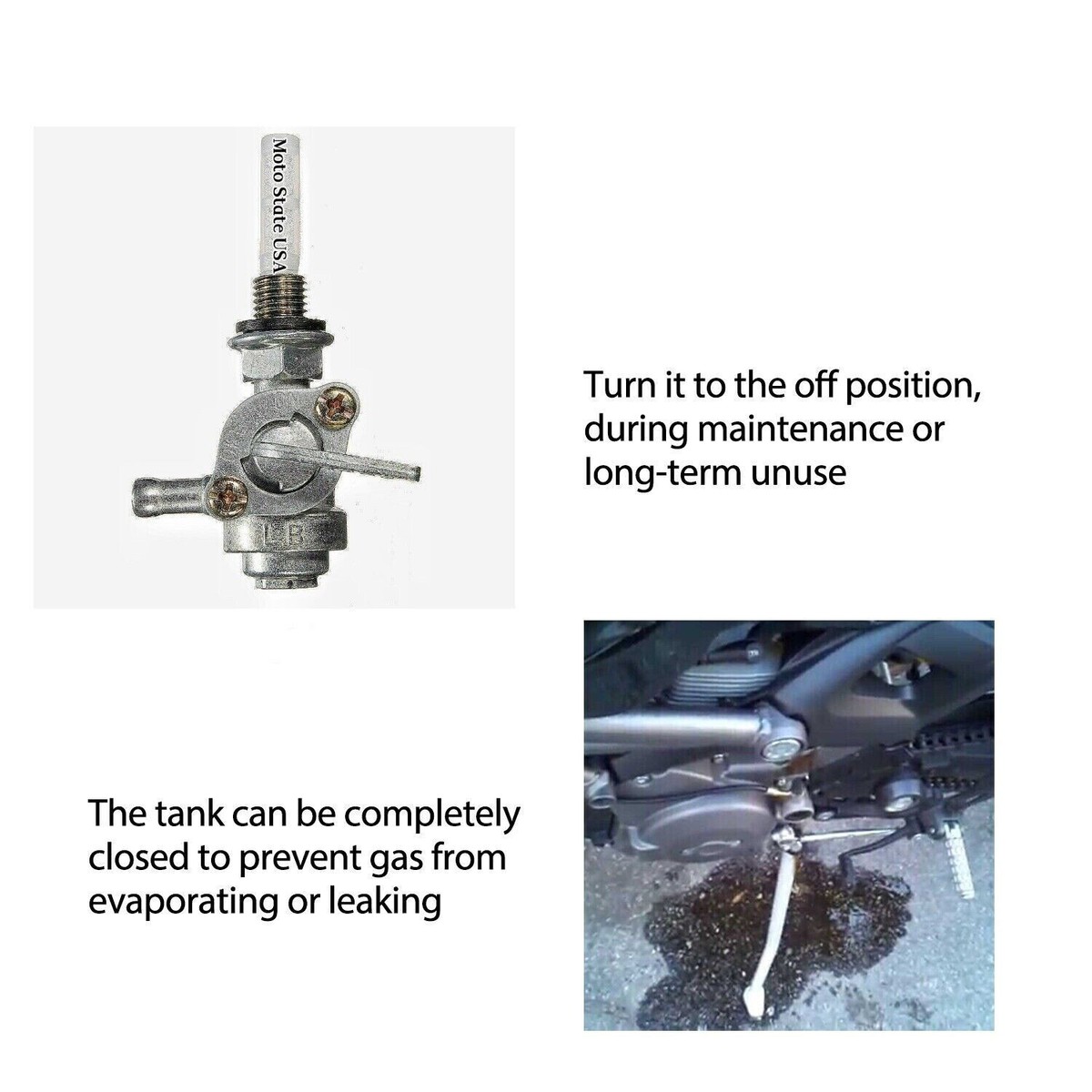 Fuel Tank Petcock Valve For Harbor Freight Chicago ETQ Generator – Replacement Part PYH0004