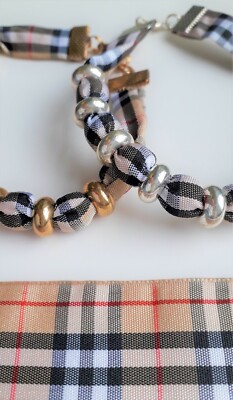 Schottische Hochzeit Tartan Clan Halskette Armband Schmuck handgefertigt Brautgeschenke