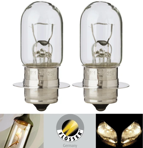 Flosser P15s-25-1 25W 1151 Head Light Two Bulb Scooter ATV UTV Bike P15s 0453570