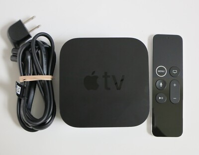 Apple TV 4K 1st Gen 64GB HD Media Streamer A1842, w/ Remote