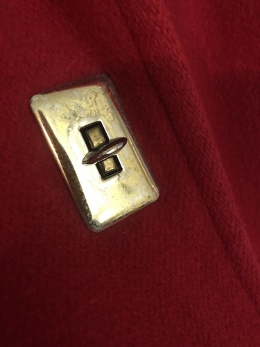 VINTAGE FORECASTER OF BOSTON Red Wool 3/4 Length Coat Size 9/10 Granny Cottage - Picture 6 of 17
