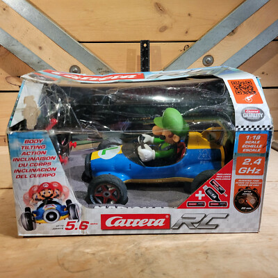 Carrera RC Luigi Go Cart 1:18 Scale Mario Kart GHz Nintendo Swanky Barn 