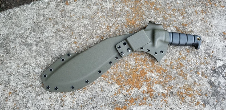 Заказные ножны из кайдекса для ножа «ONTARIO KUKRI 6420», блинов, поясной петли (OD) - Изображение 4 из 4