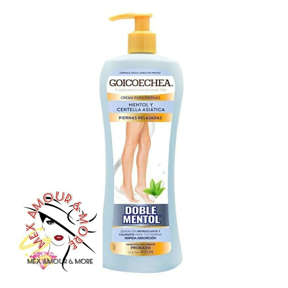 2X GOICOCHEA DOBLE MENTOL 400ml c/u Crema Para Piernas Doble Mentol Goicoechea❤️ Foto 3 de 4