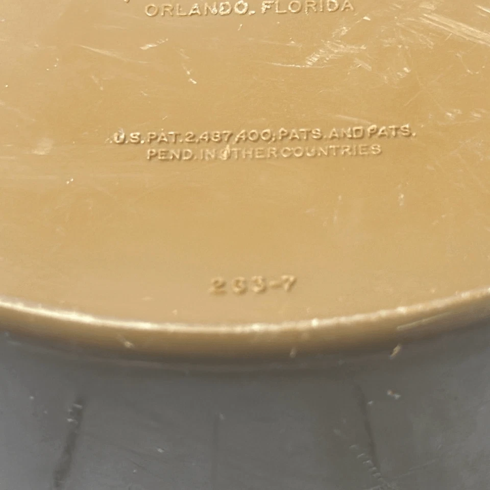 Vintage Tupperware dark brown hot tea canister coffee tea bags loose keeper - Image 4 of 4