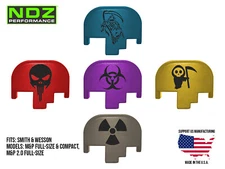 for Smith & Wesson M&P, M2.0 Full & Compact Slide Cover Plate Aluminum Skulls