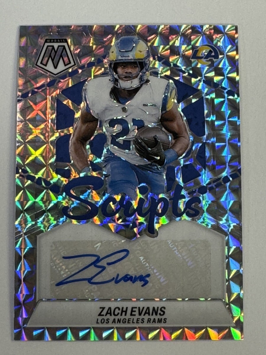 Panini Mosaic ZAHA 直筆サインカード ザハ Auto 2024 Panini Mosaic Zach Evans RC Rams Scripts Prizm AUTO SC