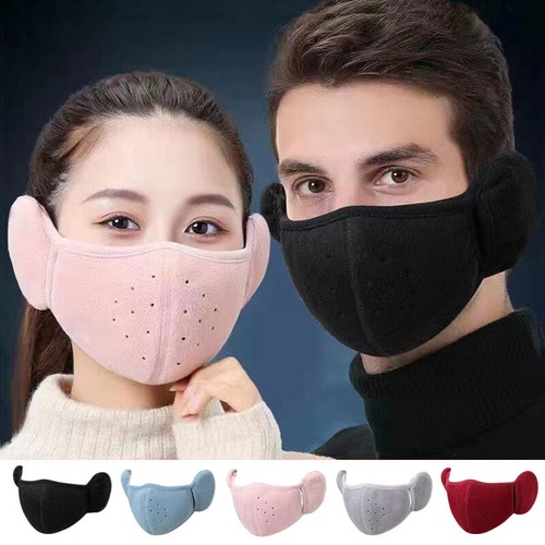 1Pcs Thermal Half Face Cover Winter Skiing Cycling Sport Mask Earmuff Reusable - Picture 2 of 18