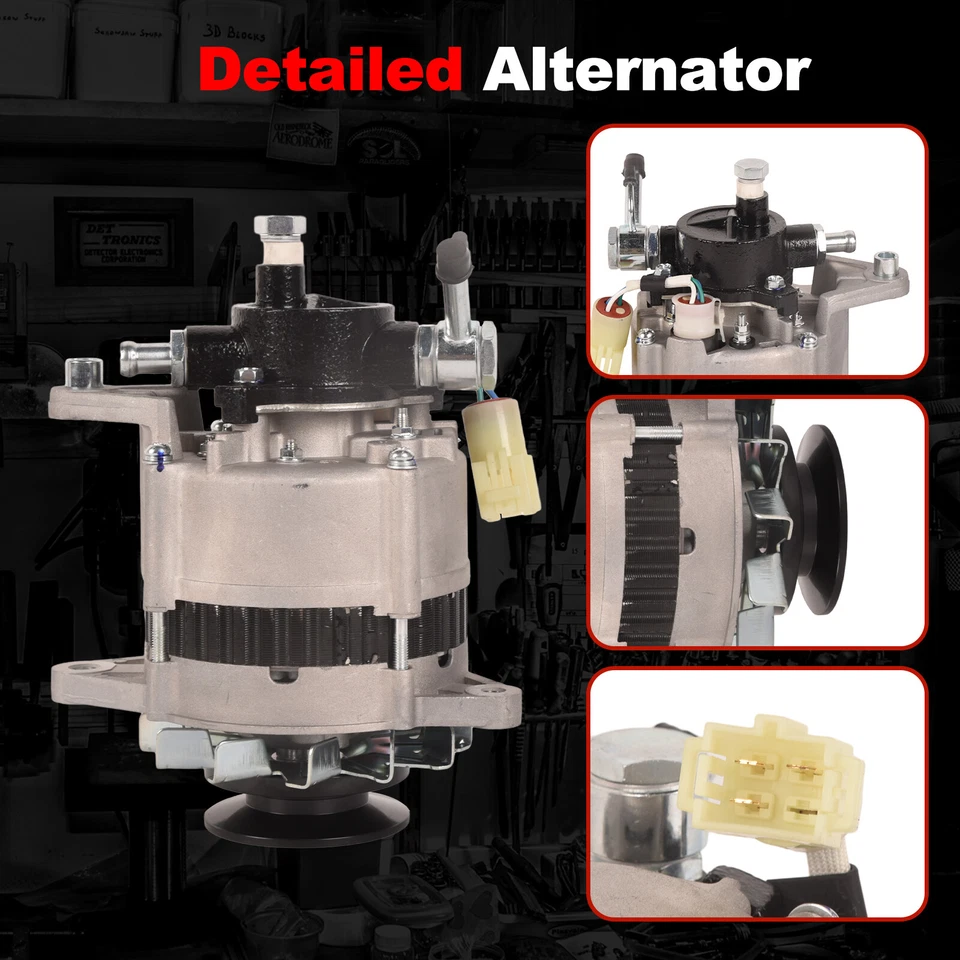ALTERNADOR NUEVO COMPATIBLE CON ISUZU PICKUP TROOPER 2.2L 1984-1987 LR150-155B Foto 3 de 4