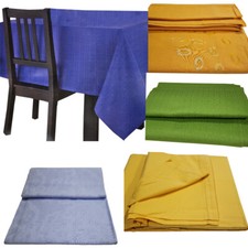 Tovaglia per 12 posti  tavolo rettangolare in cotone tinta unita