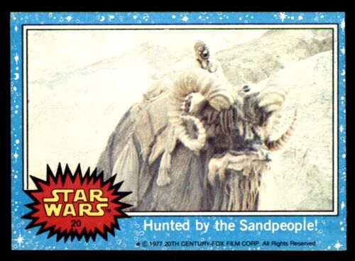 1977 Topps Star Wars #20 Gejagt von den Sandleuten! NM/MT - Bild 1 von 2