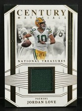 2023 Panini National Treasures Football NFL Jordan Love Century Materials /49