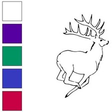 Running Buck Deer Vinyl Decal Sticker Multiple Colors Sizes 7537