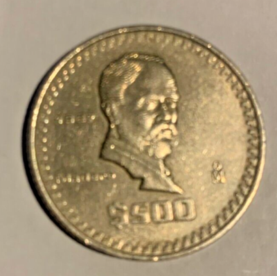 1987 Mexico 500 Pesos National Emblem Francisco Ignacio Madero