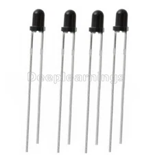 30 PCS 3mm 940nm IR Receiving infrared Receiving LED Lamp