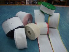 1 METRO BORDO TELA AIDA 55 FORI PUNTO CROCE  H. CM 3 5 8 10  VARI COLORI