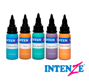 Intenze Tattoo Ink 5 Colors Basic Pastel Set 2 Authentic 1 Oz Bottle Usa Ebay