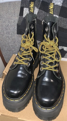 Dr. Martens Jadon Max Women's Platform Boots, Black Buttero Leather, Size  US 7 | eBay
