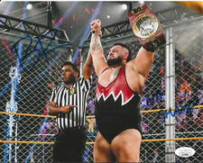 Bronson Reed Signed & Inscribed WWE NXT North American Champion 8x10 Photo 7 JSA