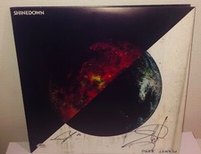 Brent Smith + Zach Myers Shinedown Planet Zero Signed Vinyl Record Album LP PSA