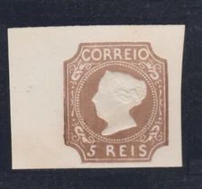 [Portugal 1885 - Queen Mary 5 Réis Reprint] good margins in perfect condition
