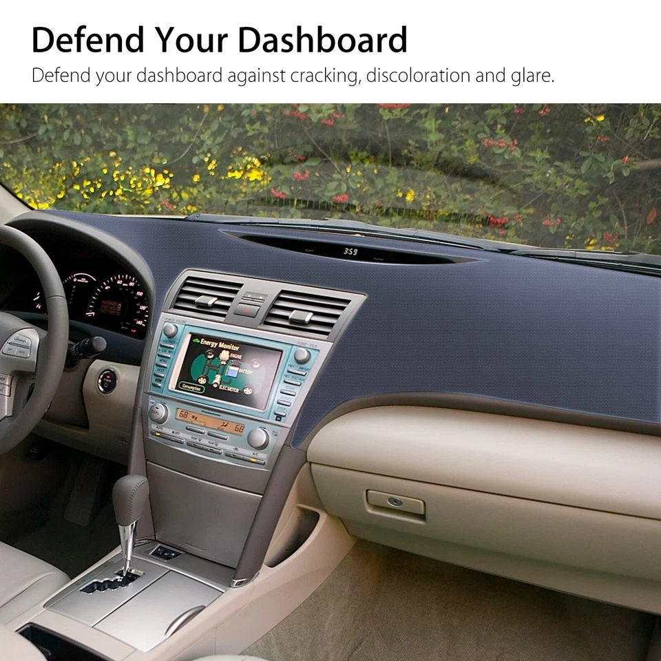 Alfombrilla de tablero para TOYOTA CAMRY 2007-2011 EE. UU. Alfombrilla de tablero Alfombrilla de tablero Almohadilla interior de automóvil Foto 3 de 4