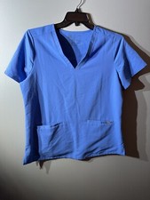 Figs Size Large Blue Scrub Top