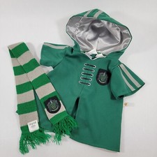 Retired Build-a-Bear Harry Potter SLYTHERIN Green Quidditch Robe  Scarf Clothes