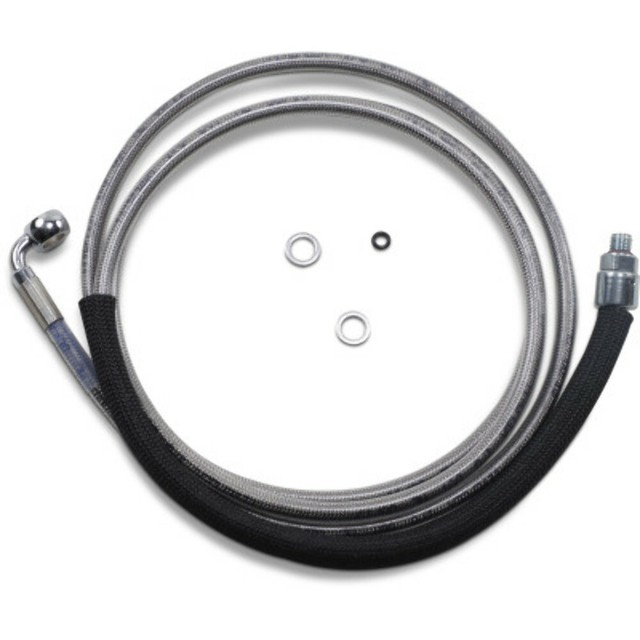 78 1/8" Stainless +8 Extended Hydraulic Clutch Cable Harley Touring 15