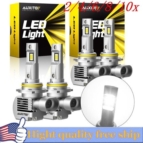 9005 9006 LED Headlights High Low Beam bulb 200W Super Bright 10000K Combo 4/8X - Picture 2 of 20
