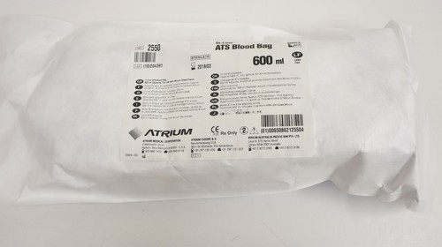 Atrium 2550 Ats Blood Bag Chest Drain Autotransfusion 600ml - Picture 4 of 5