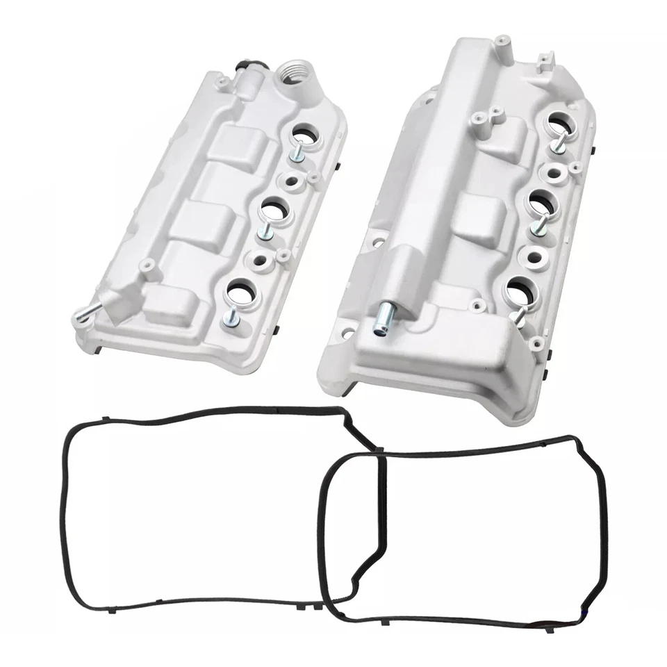 2PCS Front+Rear Engine Valve Cover For Honda Odyssey Pilot Ridgelin Accord 3.5L - Image 4 of 4