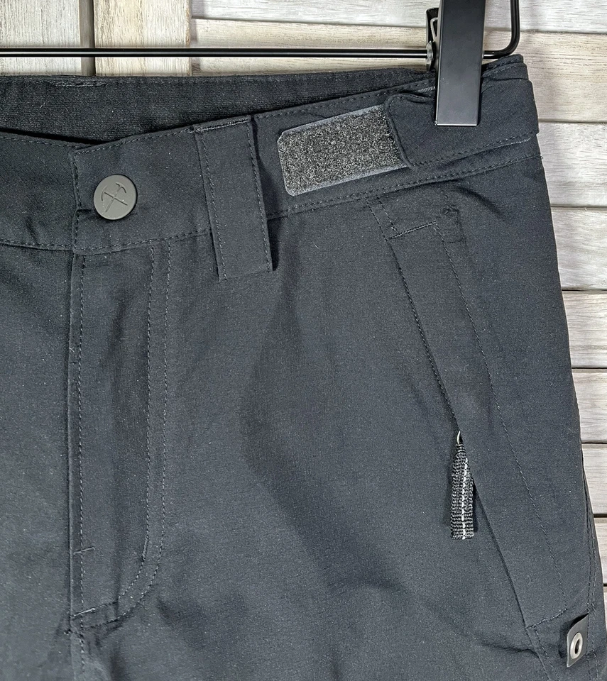 Calça de neve REI Co-op unissex infantil M (10-12) forrada de lã preta esqui - Imagem 4 de 4