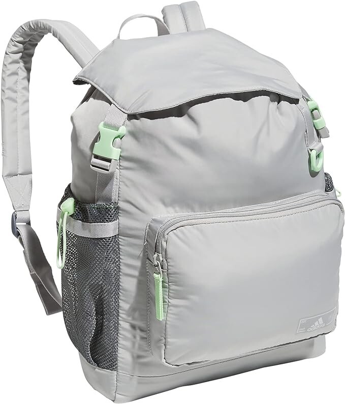 Adidas Saturday Sport Unisex Compact Small Backpack in Gray Semi Green New With Tags  