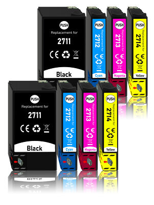 8 XL Patronen kompatibel mit Epson WorkForce WF-7620 WF-7610