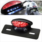 Universal Motorcycle Motorbike LED Rear Tail Brake Stop Light Number Plate AF