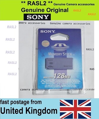 Original Sony Memory Stick OLD MS, 128MB MSA-128A für Vintage Kamera / Camcorder
